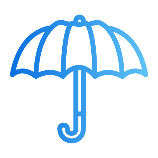 ombrello Generic gradient outline icona