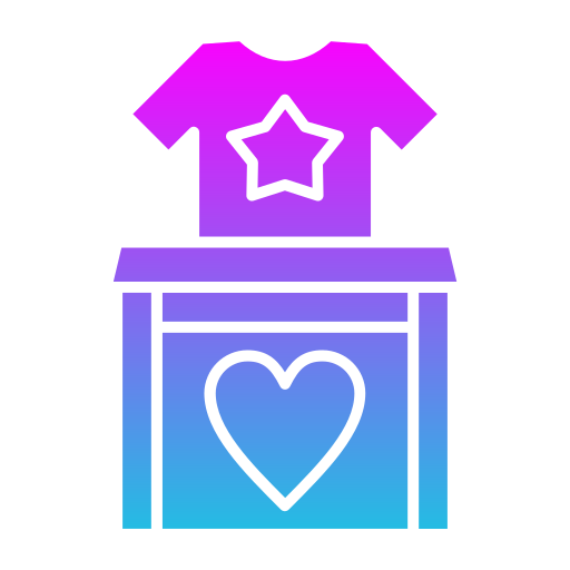 衣類の寄付 Generic gradient outline icon