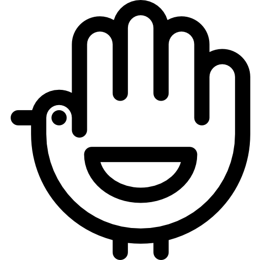 pavo Basic Rounded Lineal icono