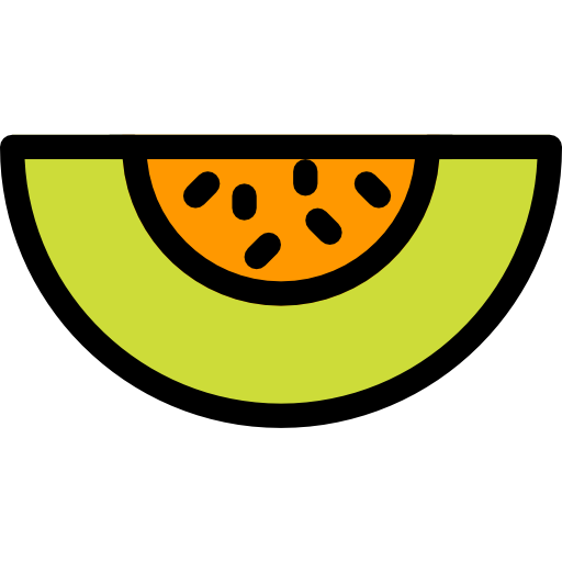 melon Pixel Perfect Lineal Color ikona