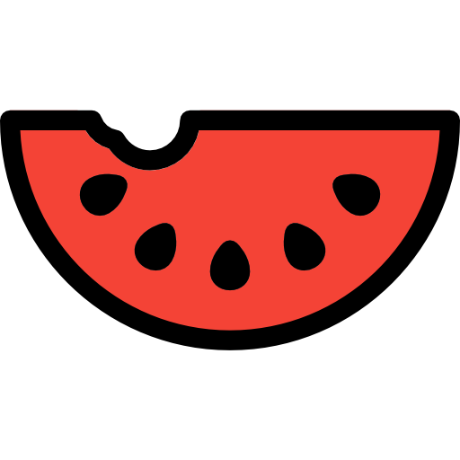 wassermelone Pixel Perfect Lineal Color icon