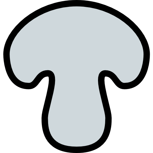 Mushroom Pixel Perfect Lineal Color icon