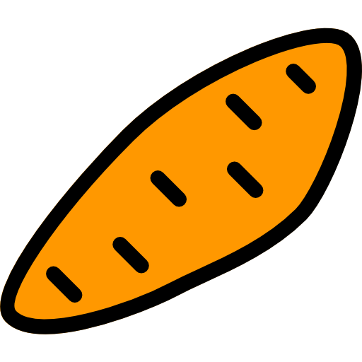 Sweet potato Pixel Perfect Lineal Color icon