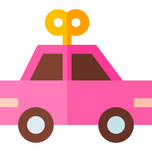 Car toy Basic Straight Flat icon