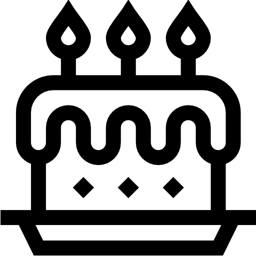 ciasto Basic Straight Lineal ikona