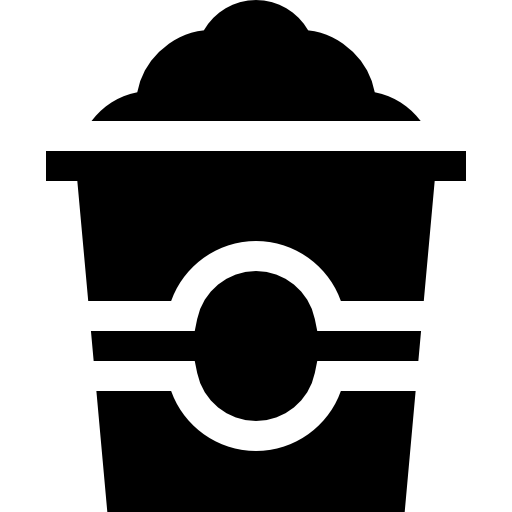 팝콘 Basic Straight Filled icon