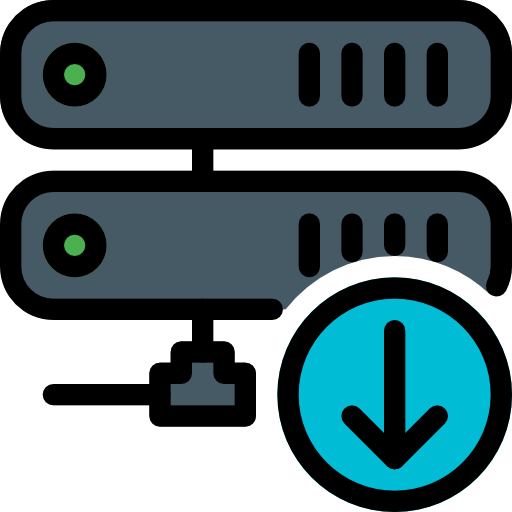 servidores Pixel Perfect Lineal Color icono