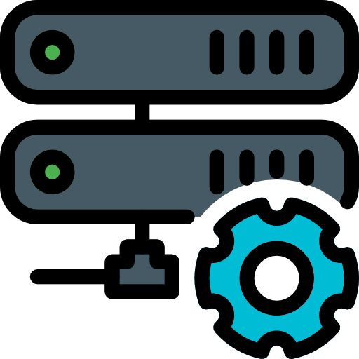 server Pixel Perfect Lineal Color icona