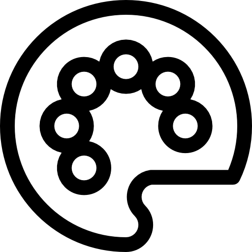カラーパレット Basic Rounded Lineal icon
