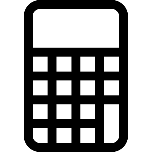 calculadora Basic Rounded Lineal Ícone