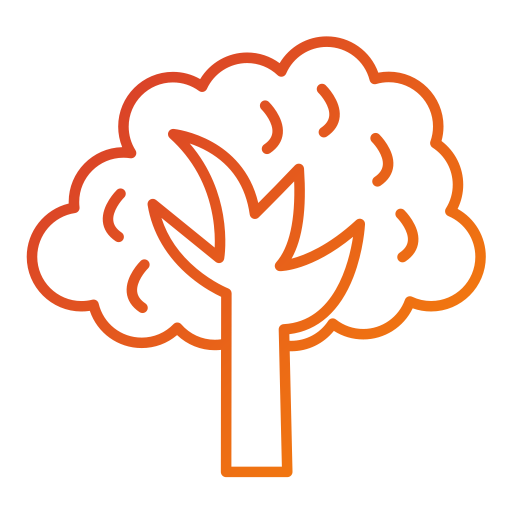 albero autunnale Generic gradient outline icona