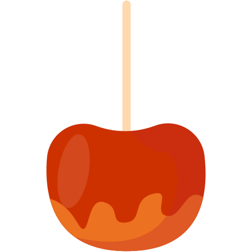 maçã caramelada Generic color fill Ícone