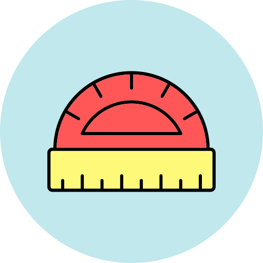 winkelmesser Generic color lineal-color icon
