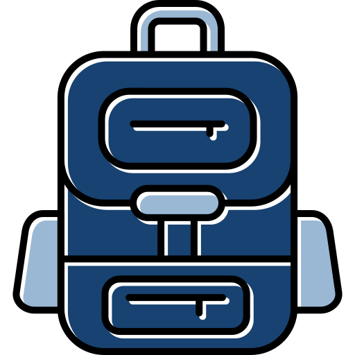 rucksack Generic color lineal-color icon