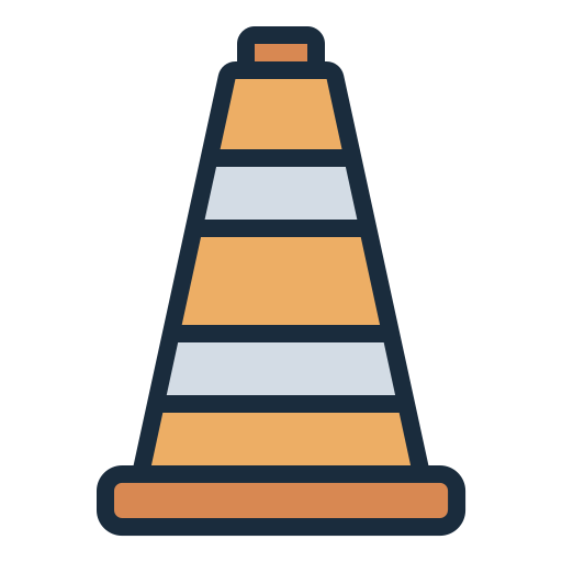 Traffic cone Generic color lineal-color icon