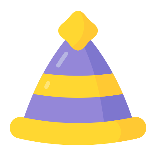czapka imprezowa Generic color fill ikona
