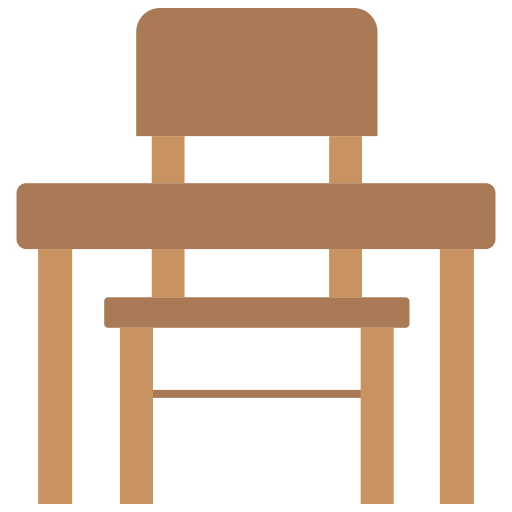 Chair and table Generic color fill icon