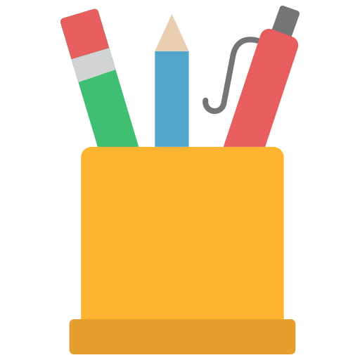 caja de lápices Generic color fill icono