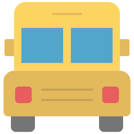 School bus Generic color fill icon