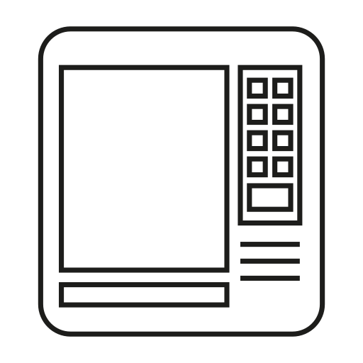 geldautomaat Generic outline icoon