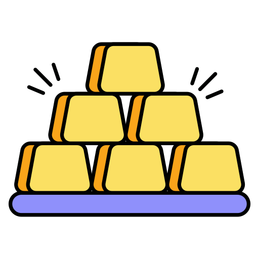 sztabka złota Generic color lineal-color ikona