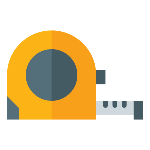 メジャーテープ Generic color fill icon