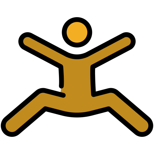 ジャンプ Generic color fill icon