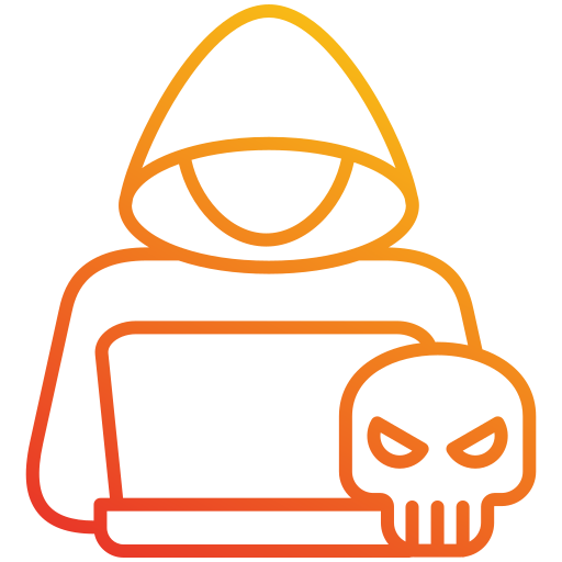 botnet Generic gradient outline icona