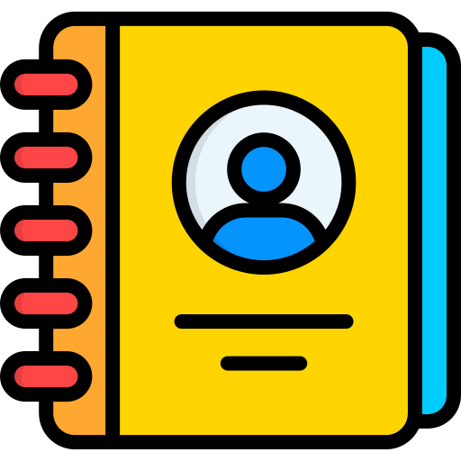 contactboek Generic color lineal-color icoon