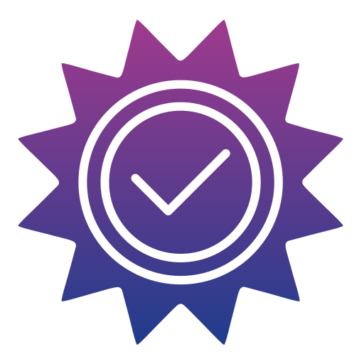 Seal of approval Generic gradient fill icon