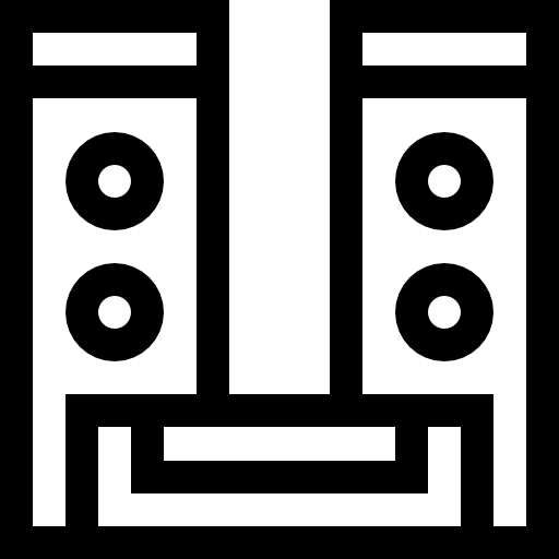 altavoces Basic Straight Lineal icono