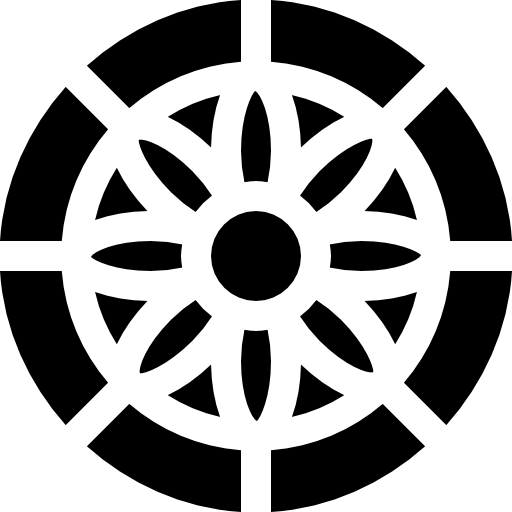mandala Basic Straight Filled icon