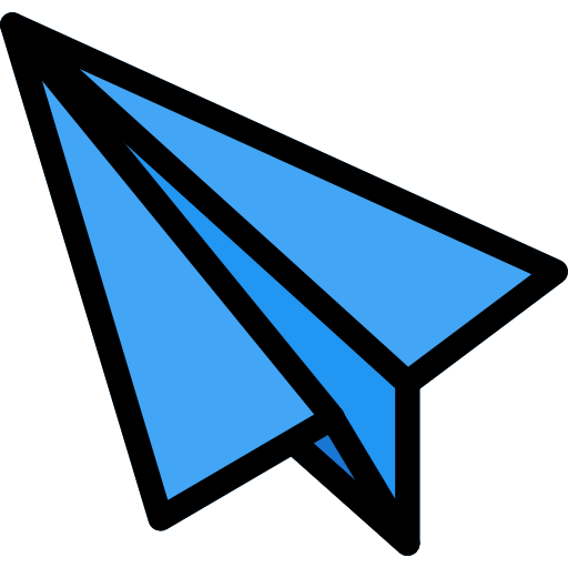 Бумажный самолетик Pixel Perfect Lineal Color иконка