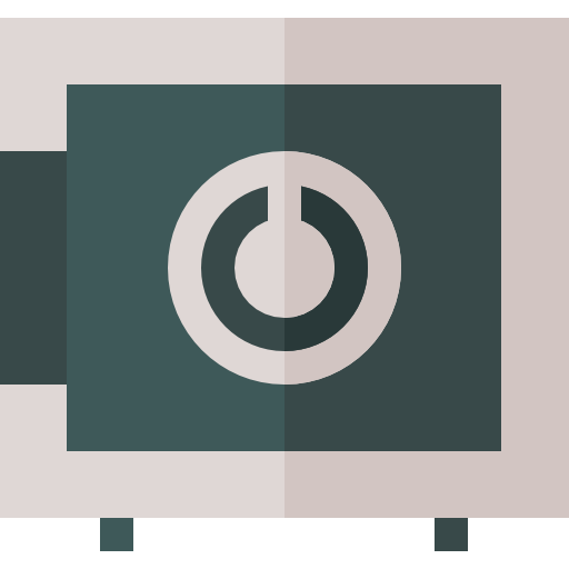Safe box Basic Straight Flat icon