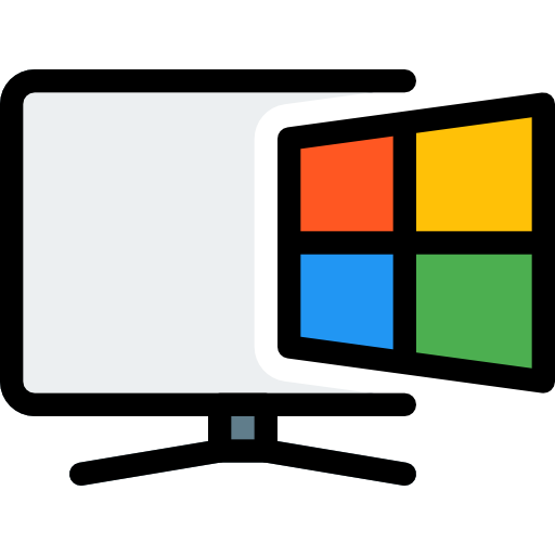 computadora Pixel Perfect Lineal Color icono