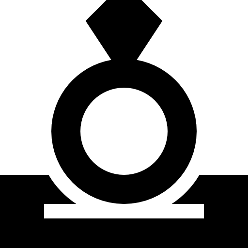 anillo Basic Straight Filled icono