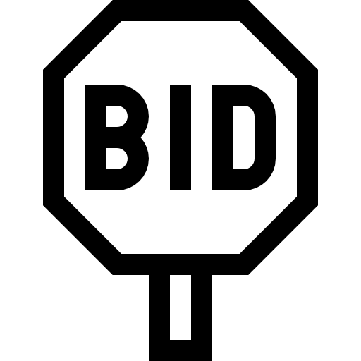 licytacja Basic Straight Lineal ikona