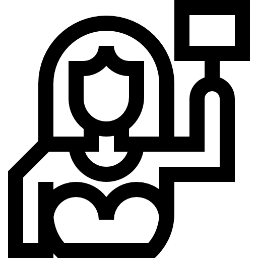 licytator Basic Straight Lineal ikona