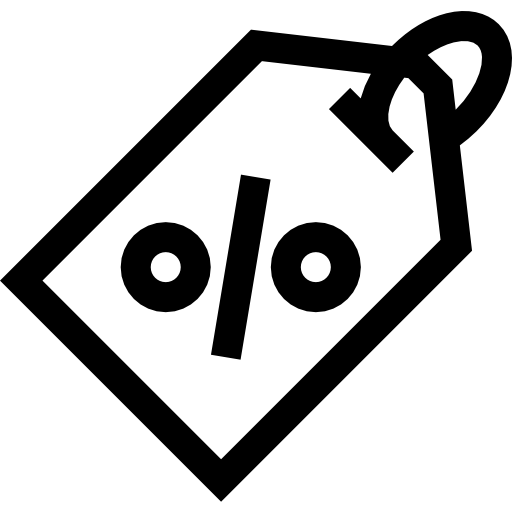 etykietka Basic Straight Lineal ikona