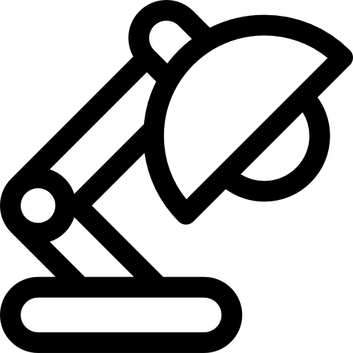 데스크 램프 Basic Rounded Lineal icon