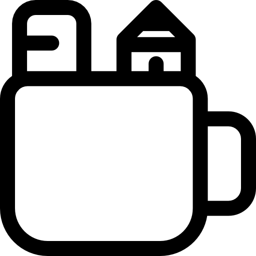 筆箱 Basic Rounded Lineal icon