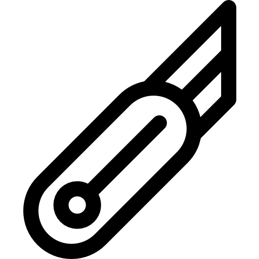 カッター Basic Rounded Lineal icon