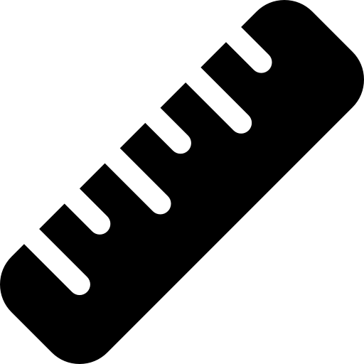 ルーラー Basic Rounded Filled icon