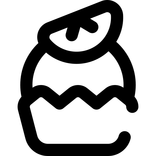 ciasto cytrynowe Super Basic Omission Outline ikona