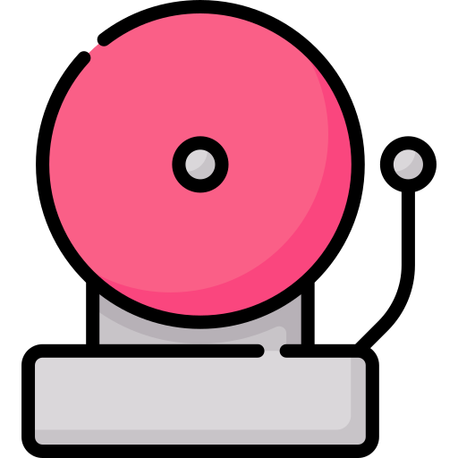 campana de la escuela Special Lineal color icono