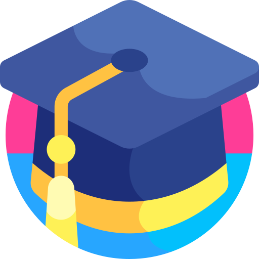 sombrero de graduacion Detailed Flat Circular Flat icono