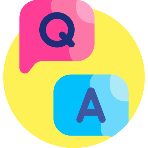 Question and answer Detailed Flat Circular Flat icon