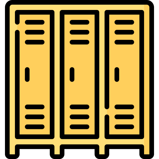 School locker Special Lineal color icon