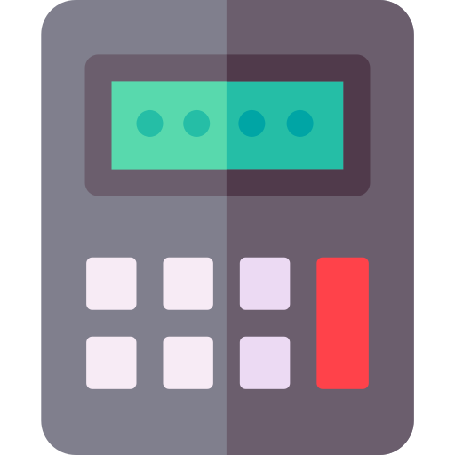 calculadora Basic Rounded Flat Ícone