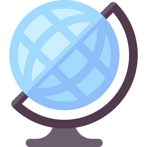 globo terraqueo Basic Rounded Flat icono